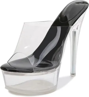 14CM/5.51IN Women's Exposed Toe Sandals Platform High Heels Shoes Stiletto Heels Dress High Heeled Wedding Party Office Pumps Shoes