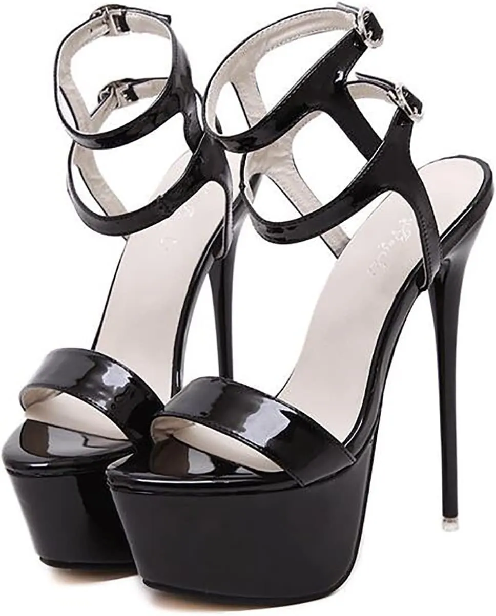 16CM/6.30IN Summer Fashion High Heels Platform Sandals for Women Sexy Open Toe High Heels Party Dress Wedding Nightclub Women Shoes