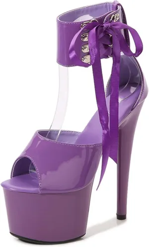6.69 inch/17cm Women's Sexy High Heels Fashion Open Toe Stiletto Wedding Dress Shoes Elegant Comfortable Party Dress Pumps for Women