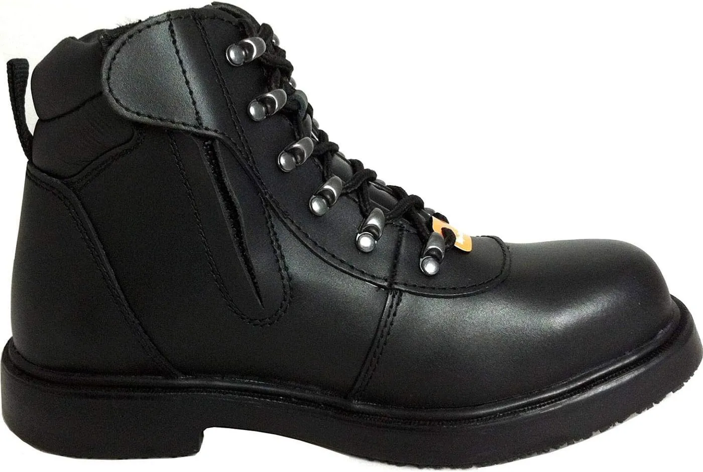 7130-15M Men Zipper Work Boot,Steel Toe,15M,PR