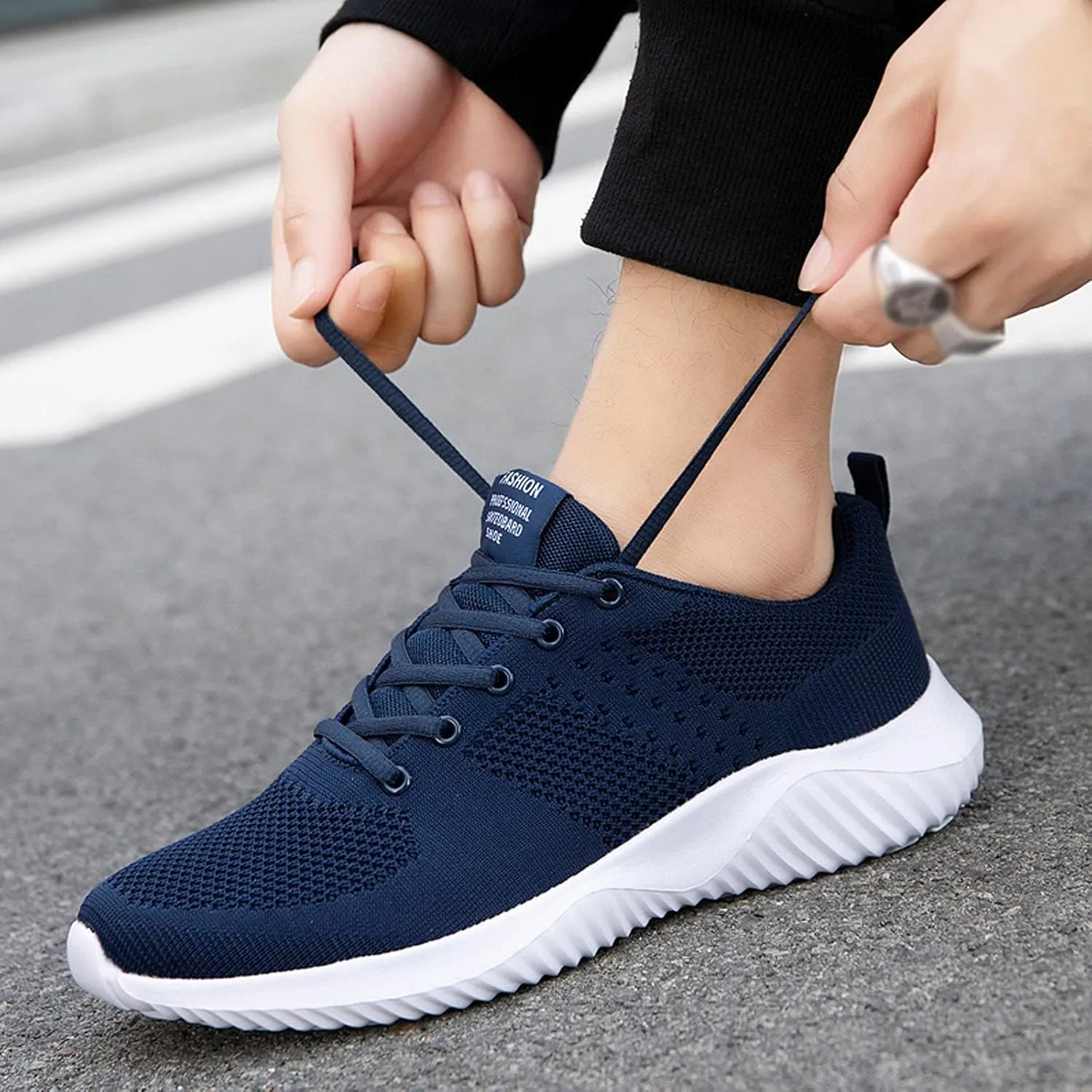 Athletic Walking Shoes for Men Lightweight Tennis Shoes Non Slip Running Shoes Comfortable Breathable Sneakers