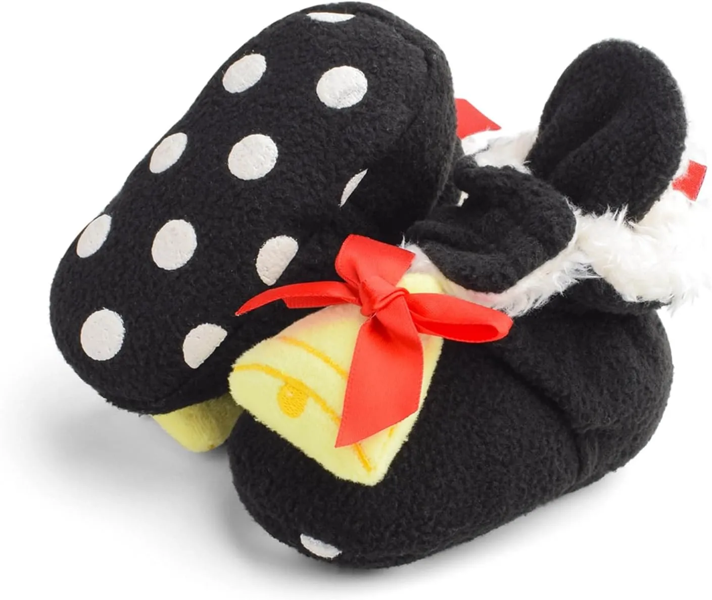 Baby Christmas Booties Infant Newborn Boys Girls Cozy Fleece Slippers Soft Winter Warm Crib Sock Shoes First Walkers