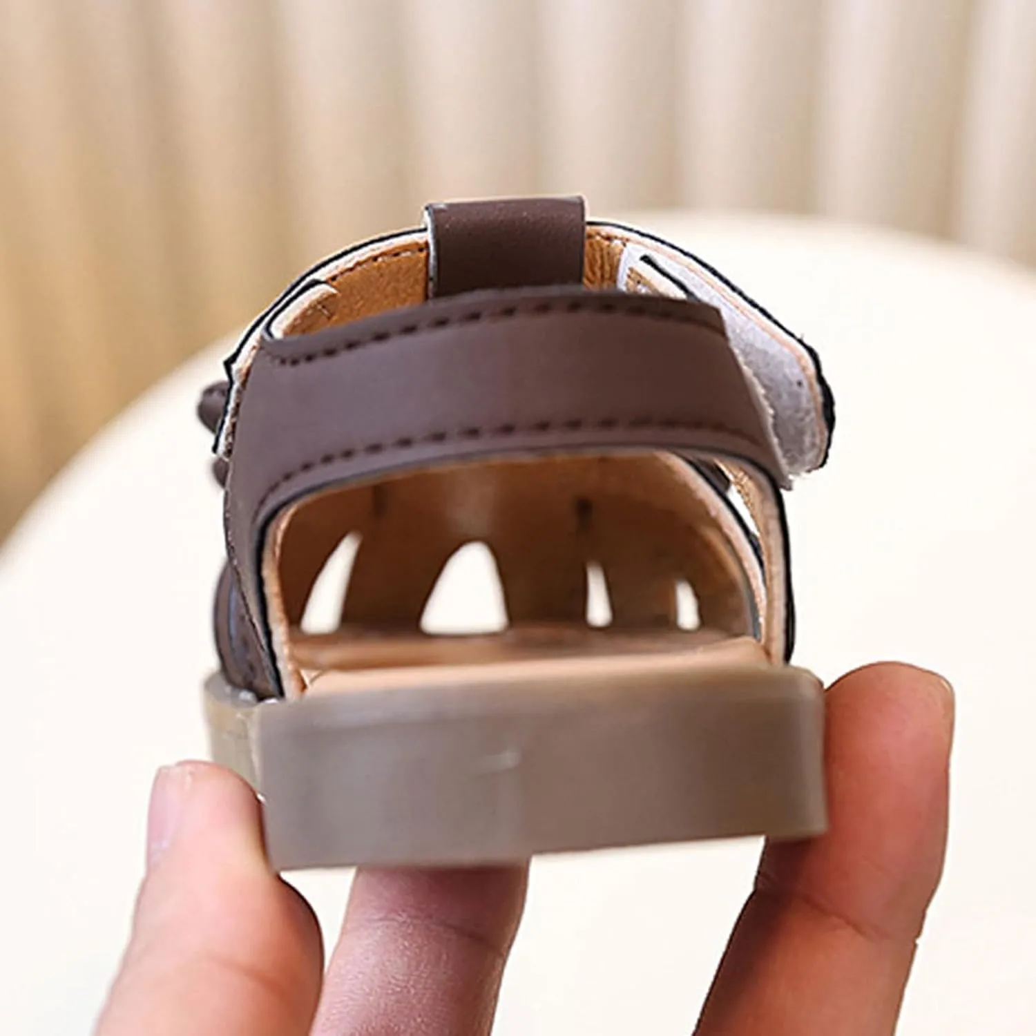 Baby Girls Sandals Cute Bowknot Open Toe Rubber Non Slip Adjusted Strap Shoes Infant Soft Sole Beach Casual Sandals