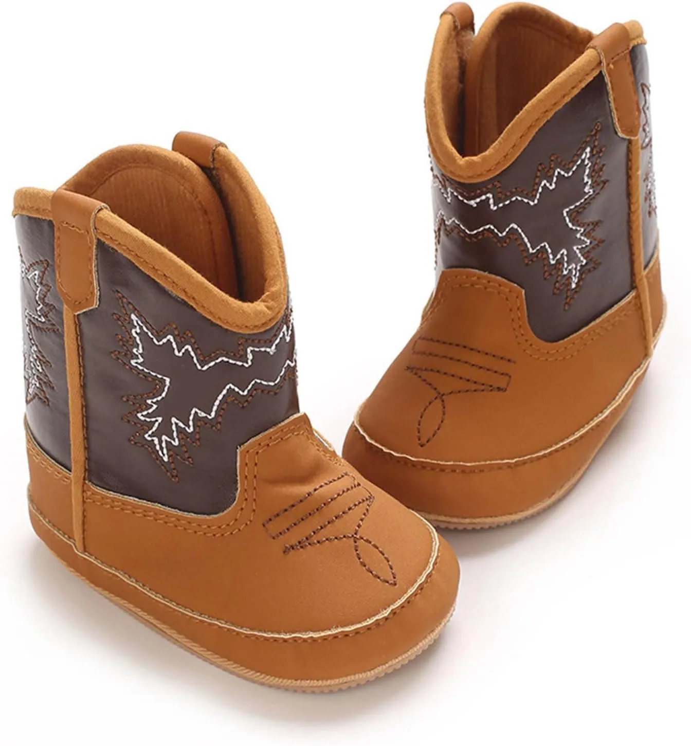 Baby Infant Soft PU Non Slip Shoes Soles Cute Little Boots Newborn Solid Breathable Walking Shoes for Outdoor