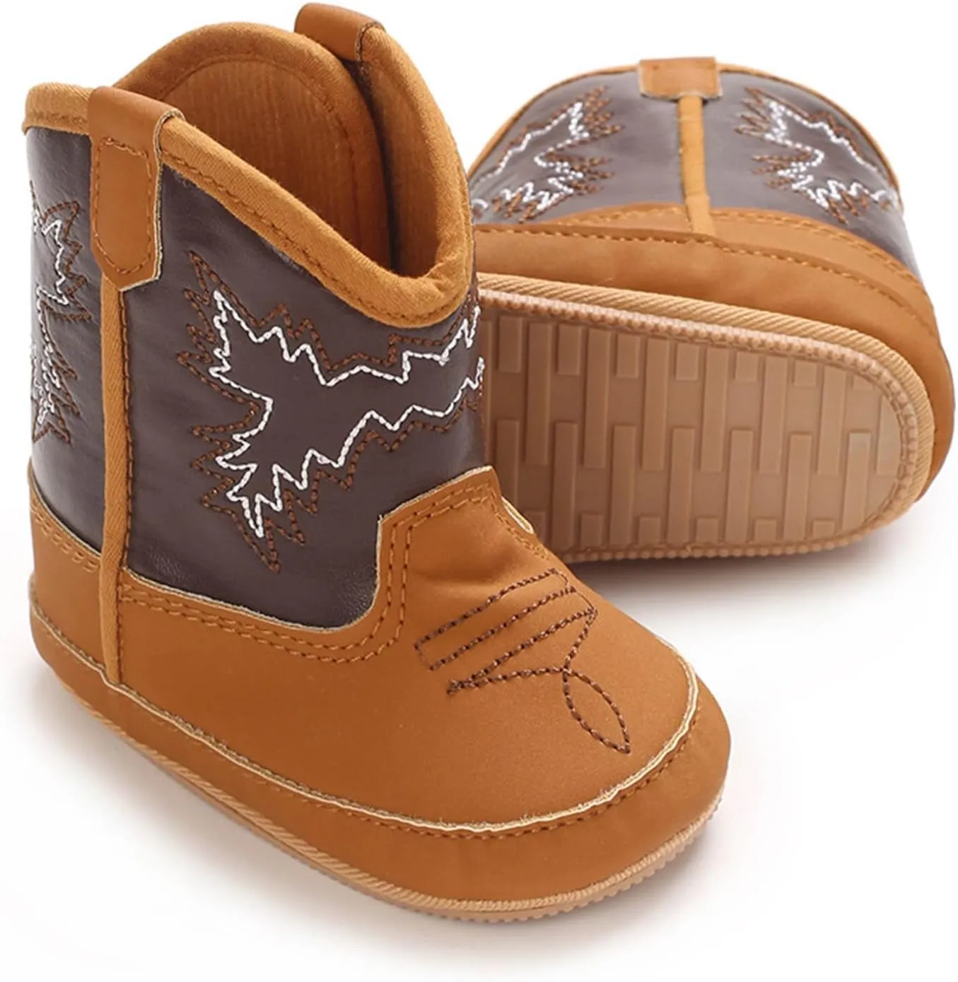 Baby Infant Soft PU Non Slip Shoes Soles Cute Little Boots Newborn Solid Breathable Walking Shoes for Outdoor