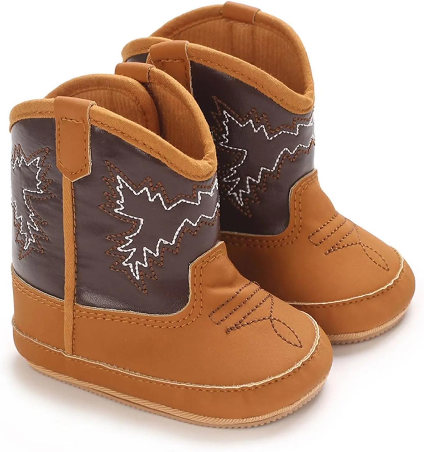 Baby Infant Soft PU Non Slip Shoes Soles Cute Little Boots Newborn Solid Breathable Walking Shoes for Outdoor