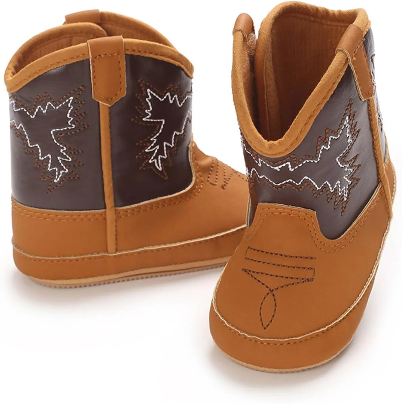 Baby Infant Soft PU Non Slip Shoes Soles Cute Little Boots Newborn Solid Breathable Walking Shoes for Outdoor