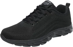 Cathalem Sneakers for Men Lace up Sneakers Breathable Shoes Air Cushion Lady Split Sole Athletic Walking Shoes