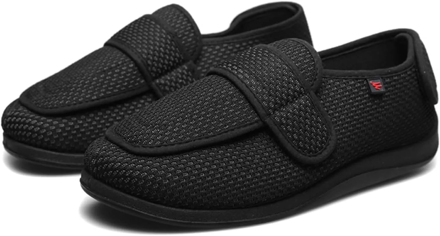 Comfortable & Breathable Men's Diabetic Shoes - Extra Wide Slip-on for Swollen Feet, Elderly, Edema & Sensitive Feet