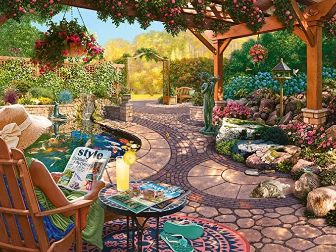 Cozy Backyard Bliss 750 pc Large Format