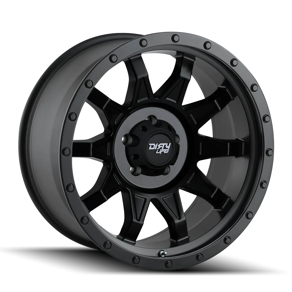 DIRTY LIFE 9301-2973MBN ROADKILL (9301) MATTE BLACK/BLACK BEADLOCK 20X9 5-127 0MM 83.82MM