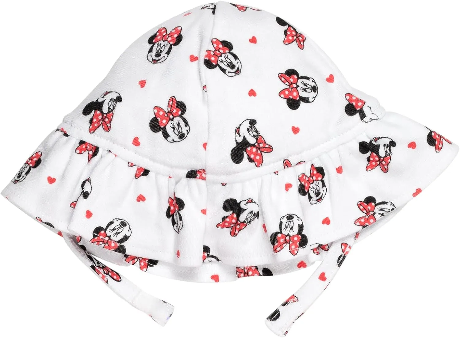 Disney Minnie Mouse Winnie the Pooh Nightmare Before Christmas Baby Girls Snap Romper and Bucket Sun Hat Newborn to Infant