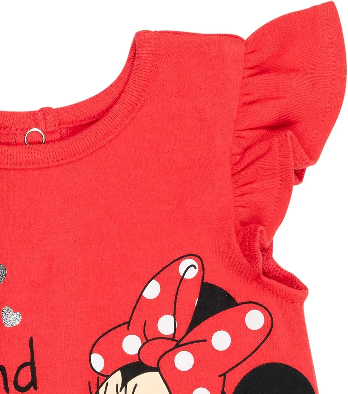 Disney Minnie Mouse Winnie the Pooh Nightmare Before Christmas Baby Girls Snap Romper and Bucket Sun Hat Newborn to Infant