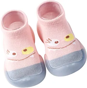 Gatuida Socks Sock Shoe Grip Socks for Babies Slipper Socks Indoor Shoe Socks First Knitted White