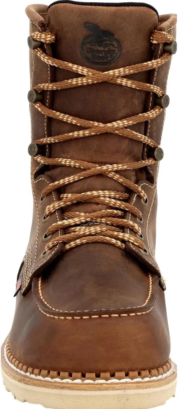 Georgia Boot Womens Men BRN 8" Workmen BRN 8" Work