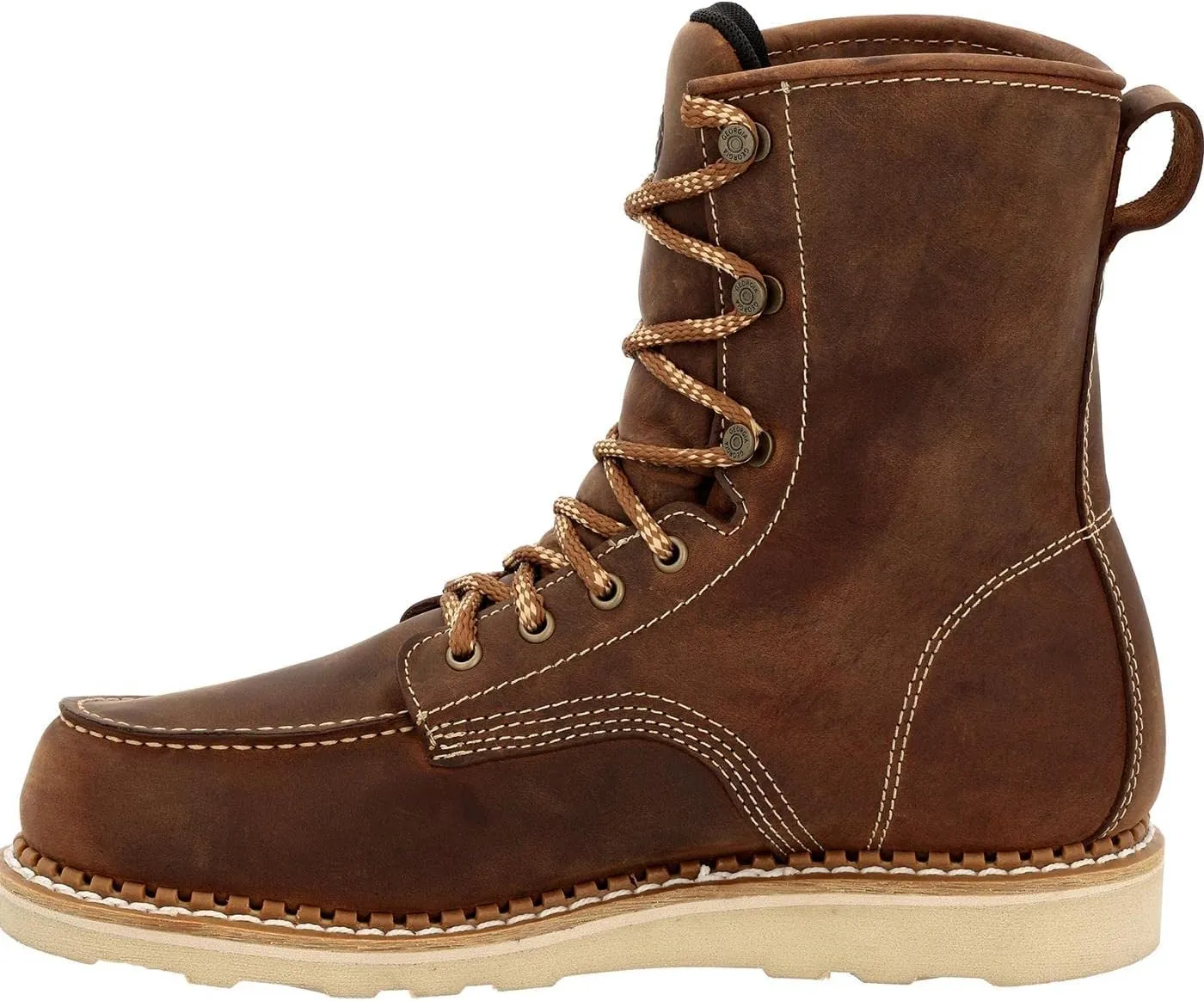 Georgia Boot Womens Men BRN 8" Workmen BRN 8" Work