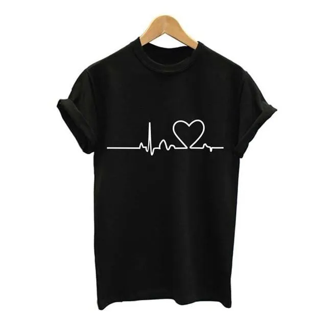 Heart Print T-Shirt