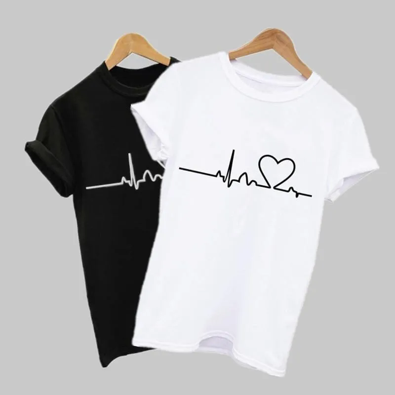 Heart Print T-Shirt