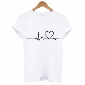 Heart Print T-Shirt