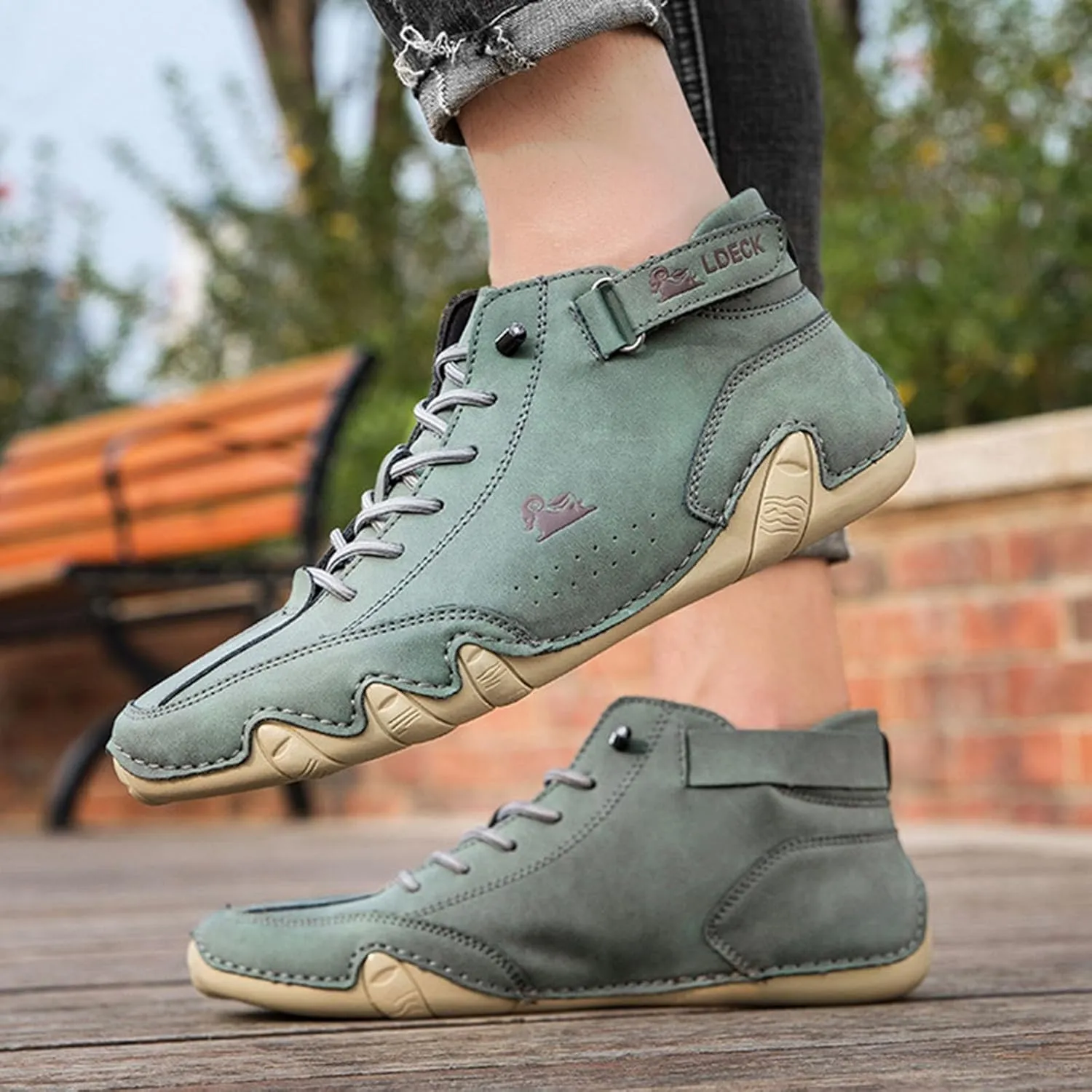 Hiking Shoes for Men Lightweight Driving Shoes Casual Non-Slip Walking Shoes Fashion Comfort Chukka Boots