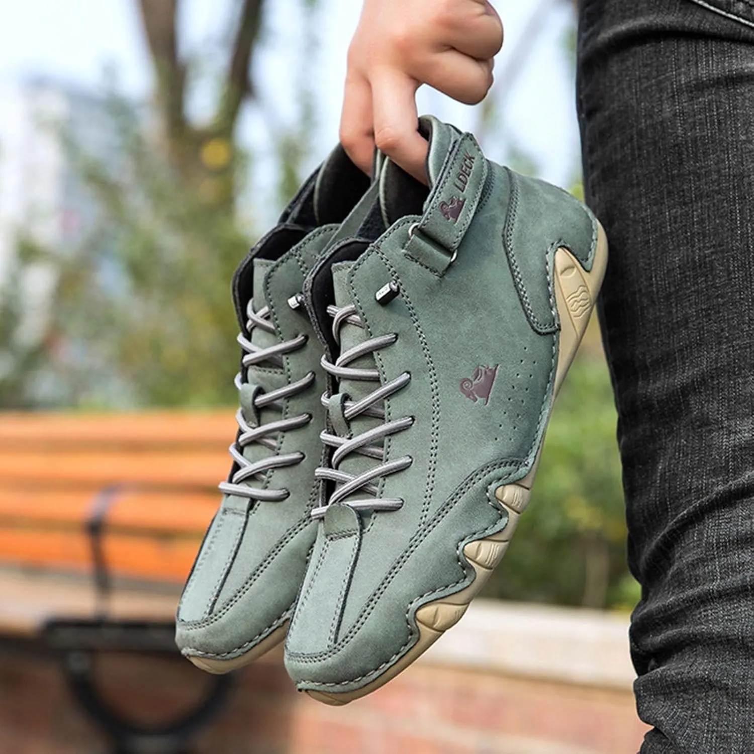 Hiking Shoes for Men Lightweight Driving Shoes Casual Non-Slip Walking Shoes Fashion Comfort Chukka Boots