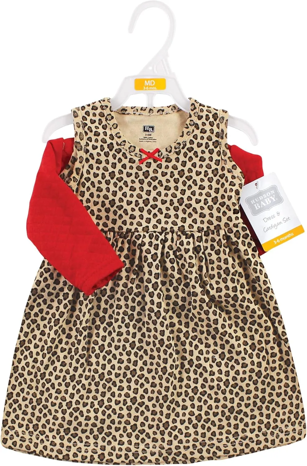 Hudson Baby Girls' One Size Quilted Cardigan and Dress