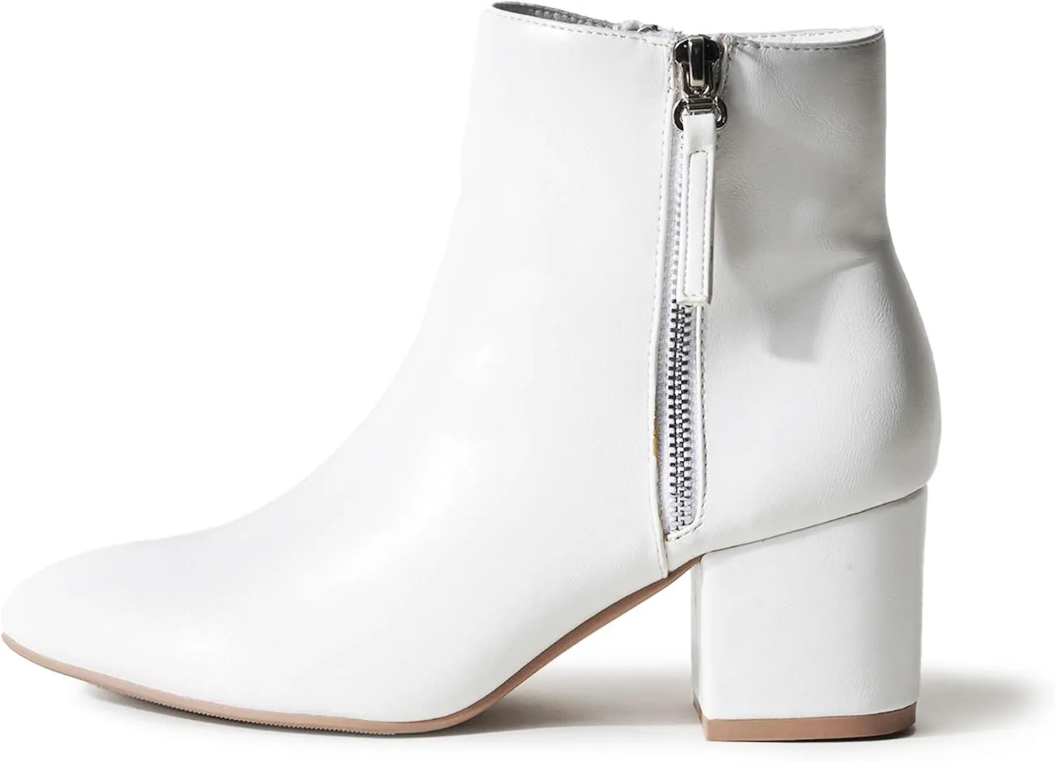 J. Adams Zuma Ankle Bootie  Closed Pointed Toe Low Block Heel Zip Up Boot
