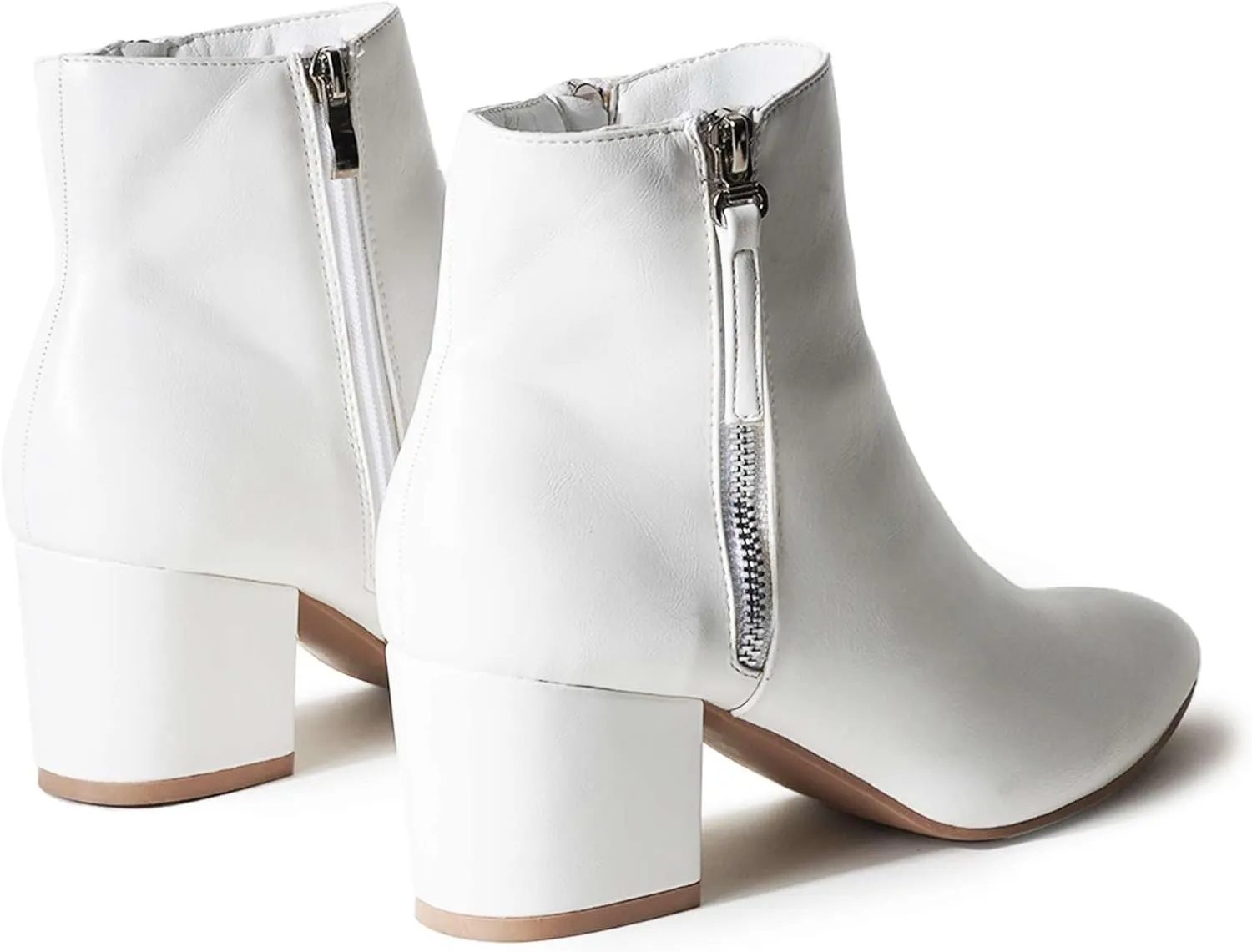 J. Adams Zuma Ankle Bootie  Closed Pointed Toe Low Block Heel Zip Up Boot