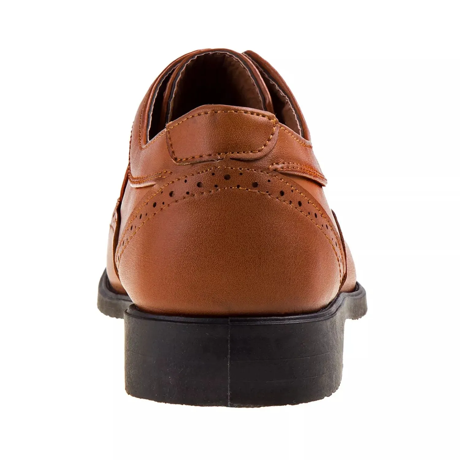 Josmo Classic Dress Shoes for Boys with Josmo Wings, Black