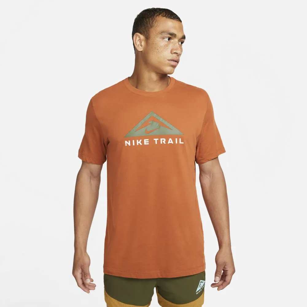 Mens Nike Dri Fit Trail Running Tee