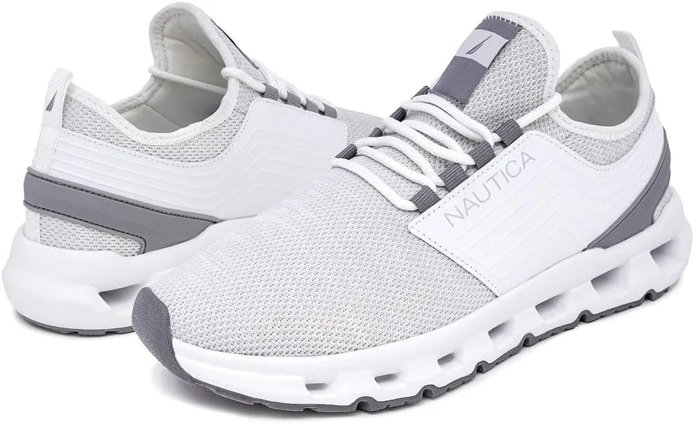 Nautica Mens Running Sneakers Sport Fashion Lace-Up Athletic Soft Shoes for Gym Tennis Men  Cushioned, Breathable, Lightweight & Comfortable