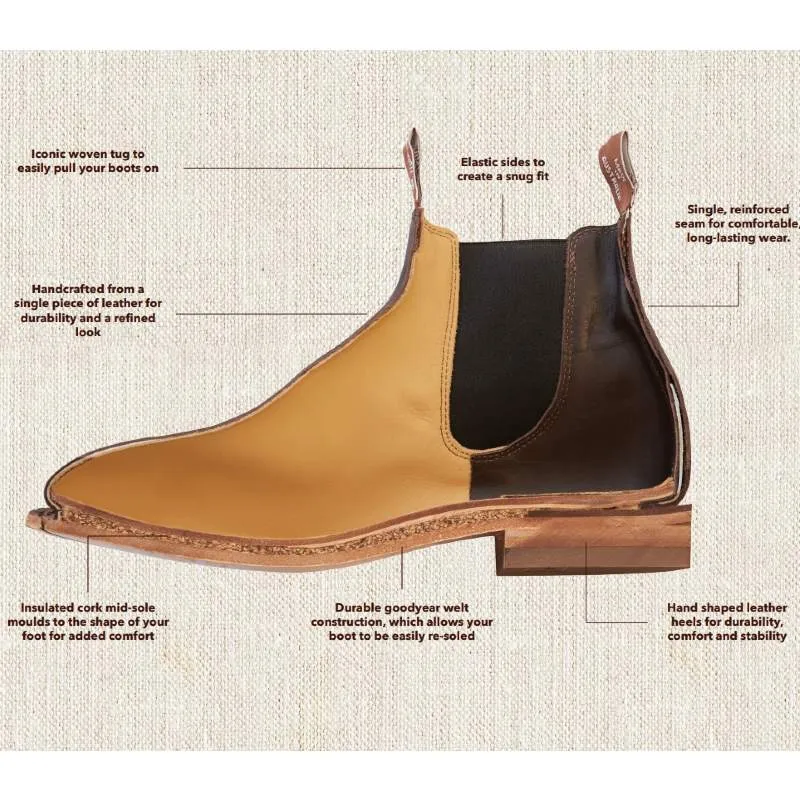 R.M.Williams Comfort Craftsman Suede Boots - Chocolate