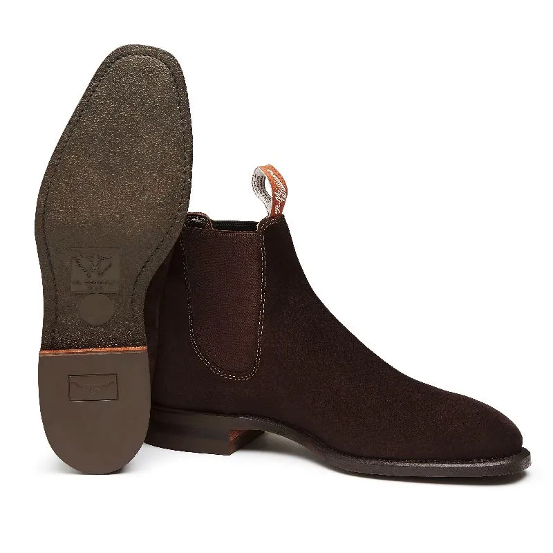 R.M.Williams Comfort Craftsman Suede Boots - Chocolate