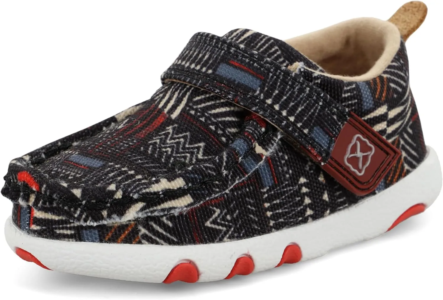 Twisted X Infant's Driving Moc, Moc Toe, Black Multi, 8 M