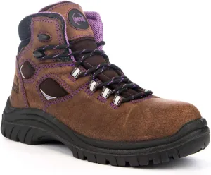 Women's 6" Lily Waterproof Work Boot Steel Toe Brown 9.5 M US