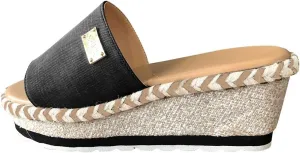 ZSpzx Orthopedic Wedge Sandals for Women Dressy Summer 2025 Women's Espadrilles Platform Sandals Comfortable Slip On Slides Open Toe Slides Boho Walking Shoes Beach Casual Outdoor Slippers