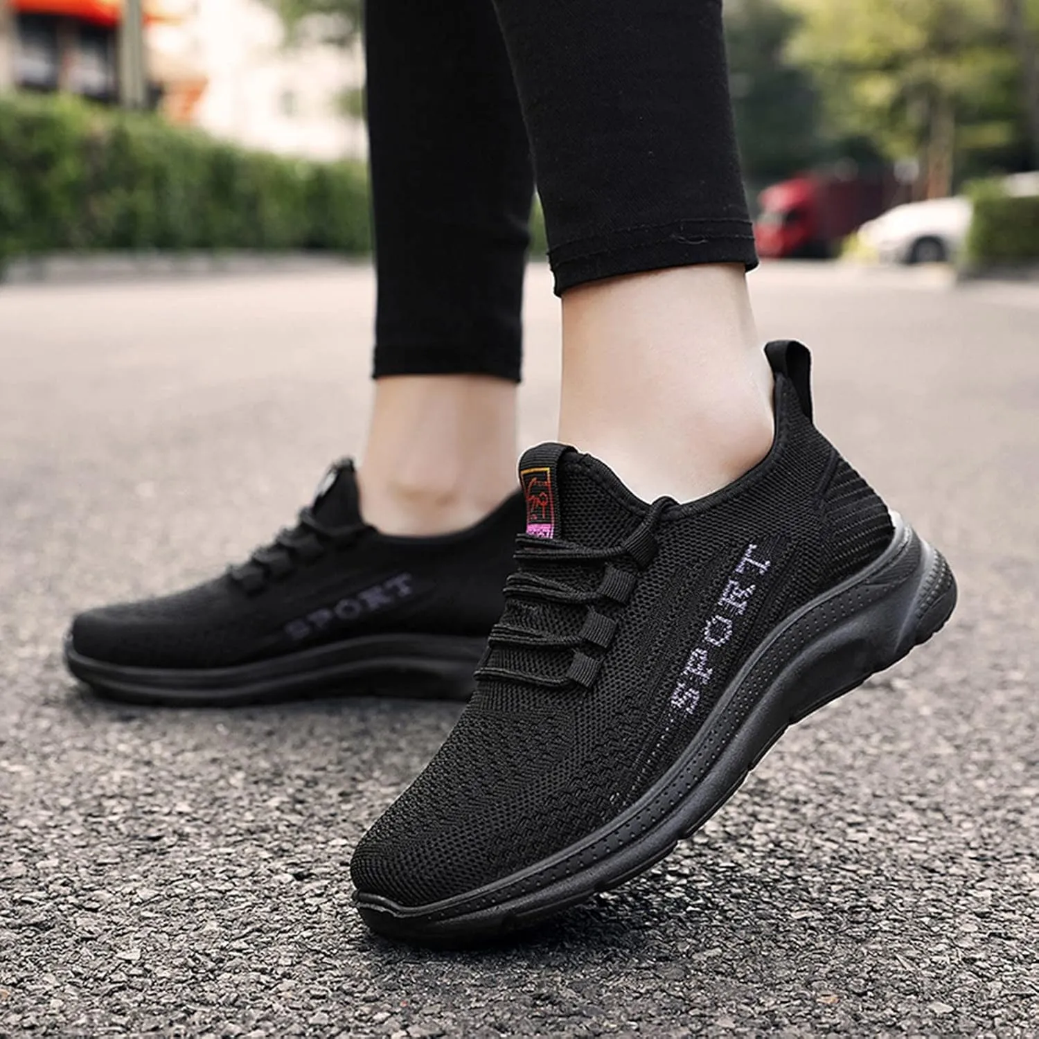 ZSpzx Womens Sport Shoes Air Cushioned Low Top Orthopedic Running Sneakers Athletic Comfy Breathable Arch Support Orthopedic Tennis Jogging Shoe Fashion Footwear for Gym Travel Daily Wear